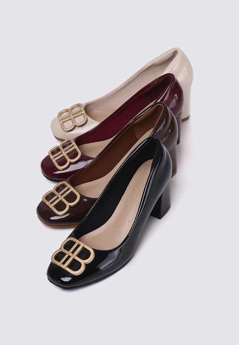 Phyllis Comfy Heels In AlmondHeels - myballerine