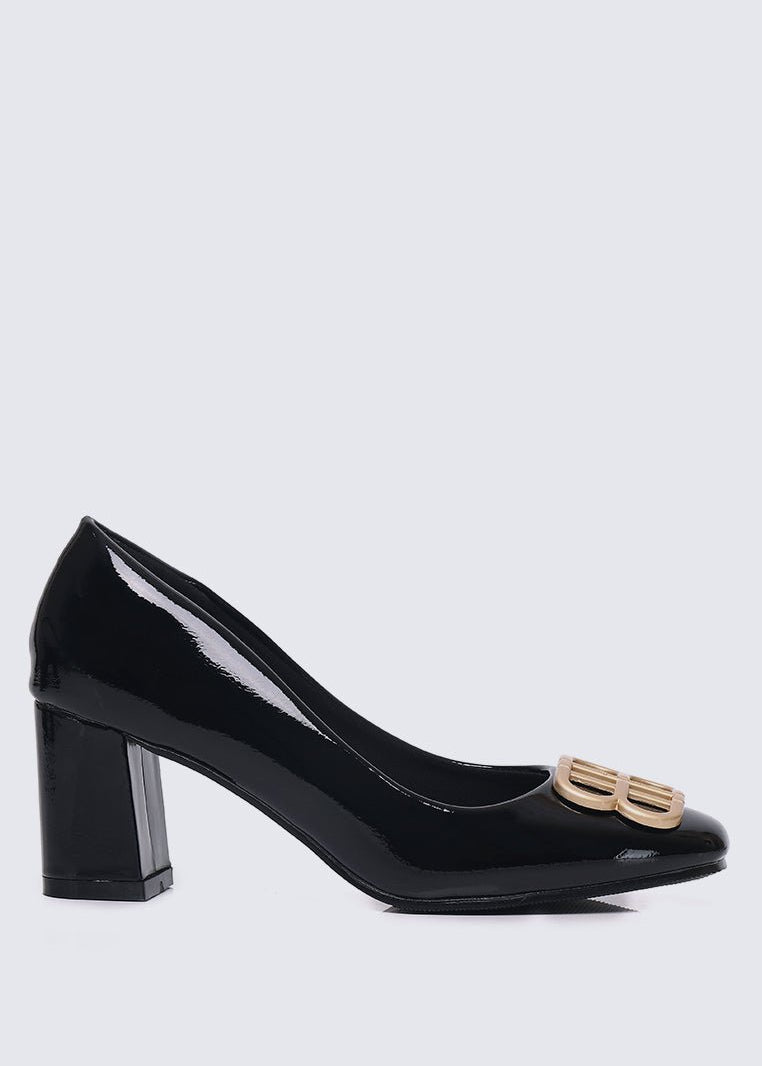 Phyllis Comfy Heels In BlackHeels - myballerine