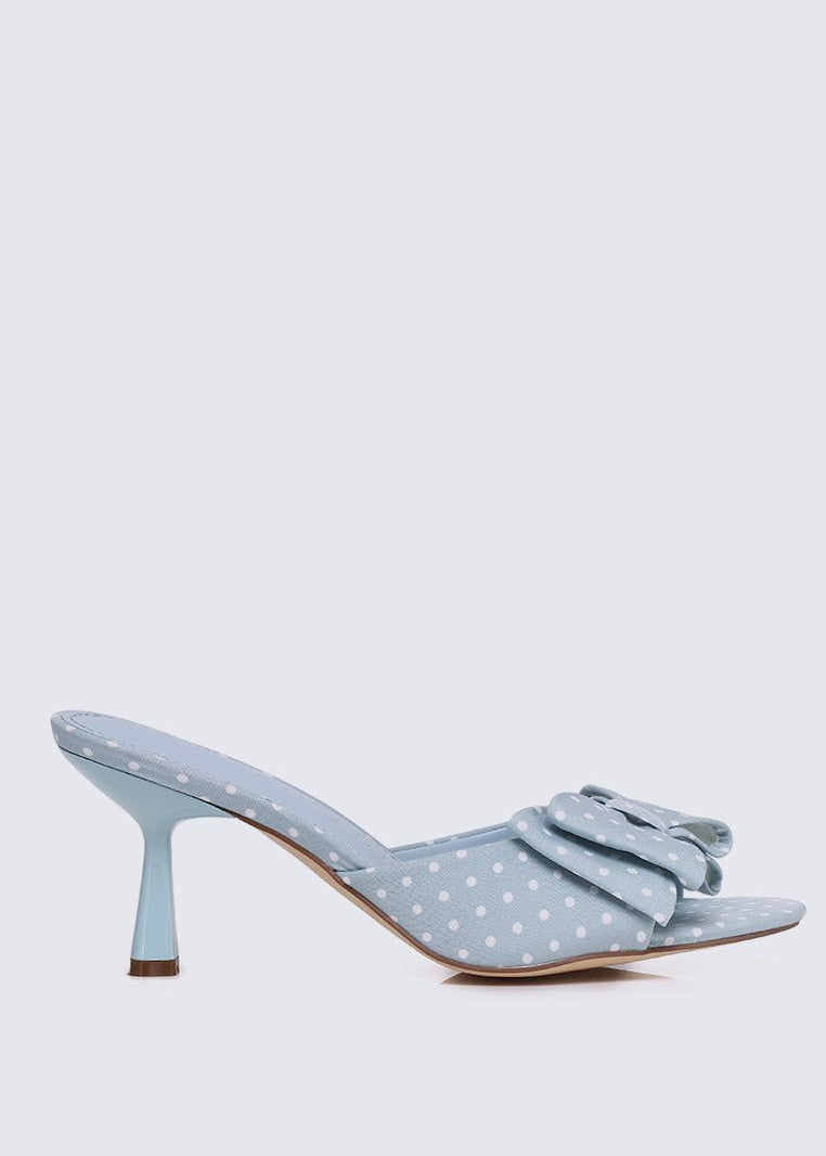 Polina Comfy Heels In Light BlueHeels - myballerine