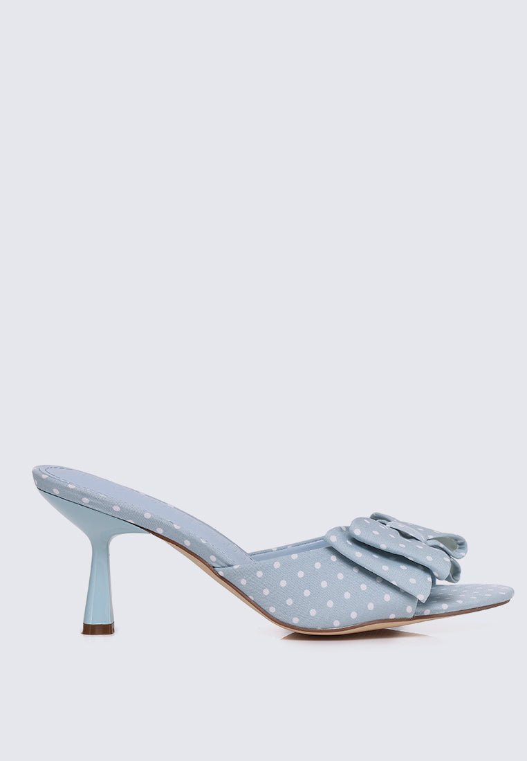 Polina Comfy Heels In Light BlueHeels - myballerine