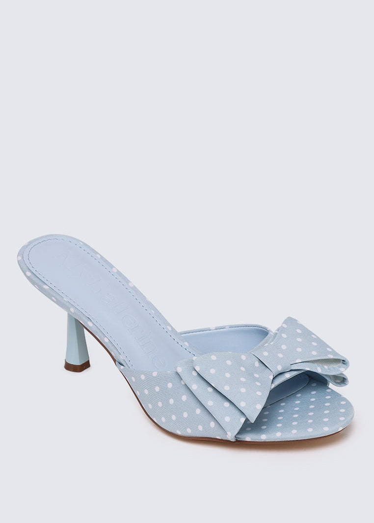 Polina Comfy Heels In Light BlueHeels - myballerine