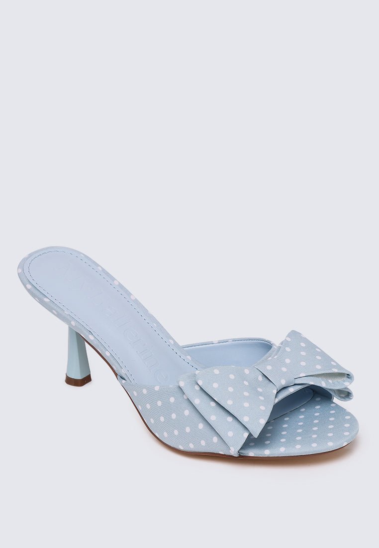 Polina Comfy Heels In Light BlueHeels - myballerine