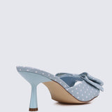 Polina Comfy Heels In Light BlueHeels - myballerine