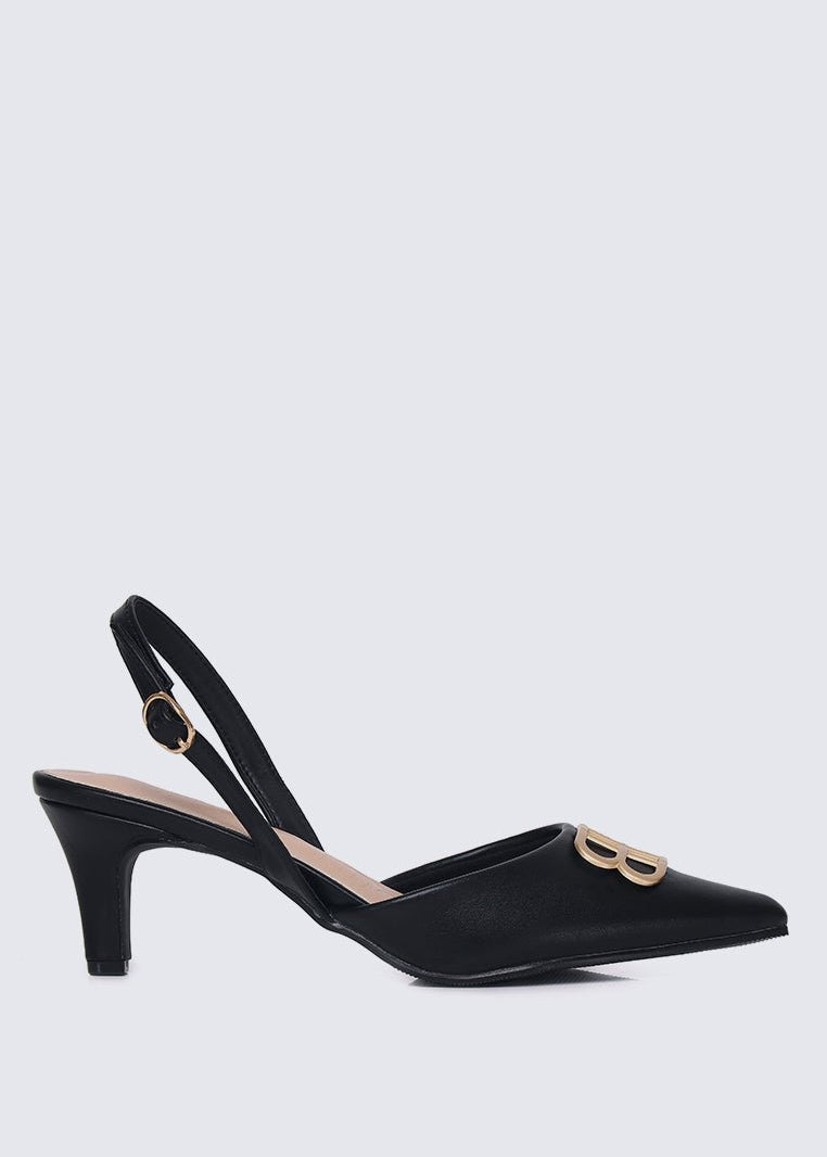 Portia Comfy Heels In BlackHeels - myballerine