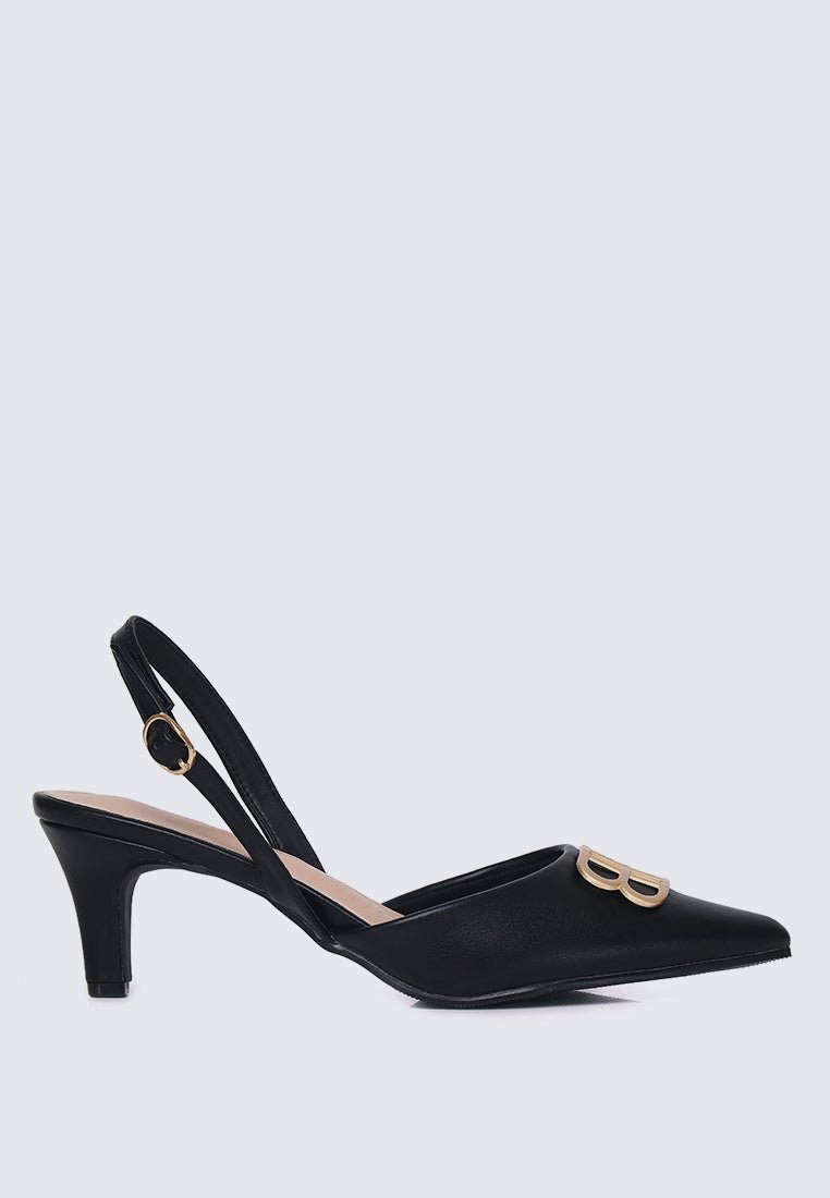 Portia Comfy Heels In BlackHeels - myballerine