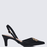Portia Comfy Heels In BlackHeels - myballerine