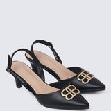 Portia Comfy Heels In BlackHeels - myballerine