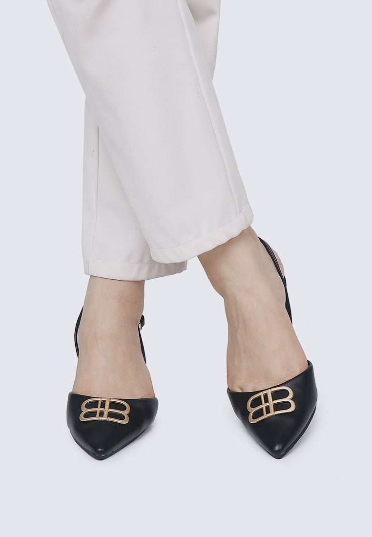 Portia Comfy Heels In BlackHeels - myballerine