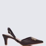 Portia Comfy Heels In EspressoHeels - myballerine