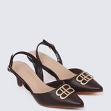 Portia Comfy Heels In EspressoHeels - myballerine