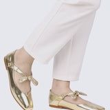 PRE ORDER - Brenee Comfy Ballerina In GoldShoes - myballerine