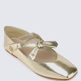 PRE ORDER - Brenee Comfy Ballerina In GoldShoes - myballerine