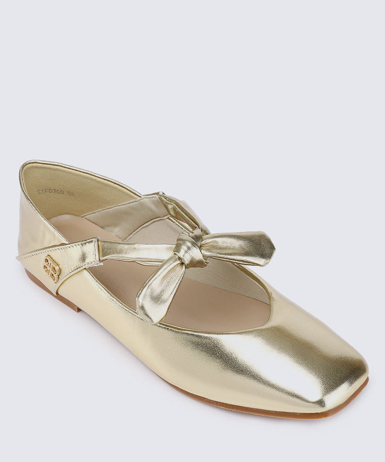 PRE ORDER - Brenee Comfy Ballerina In GoldShoes - myballerine