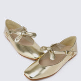 PRE ORDER - Brenee Comfy Ballerina In GoldShoes - myballerine