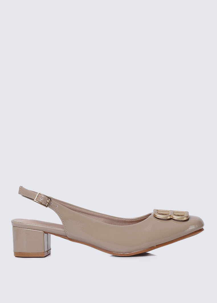 Priya Comfy Heels in AlmondHeels - myballerine