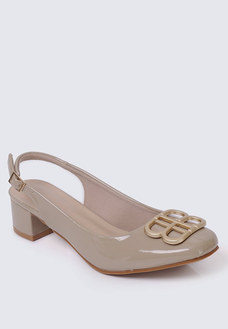 Priya Comfy Heels in AlmondHeels - myballerine