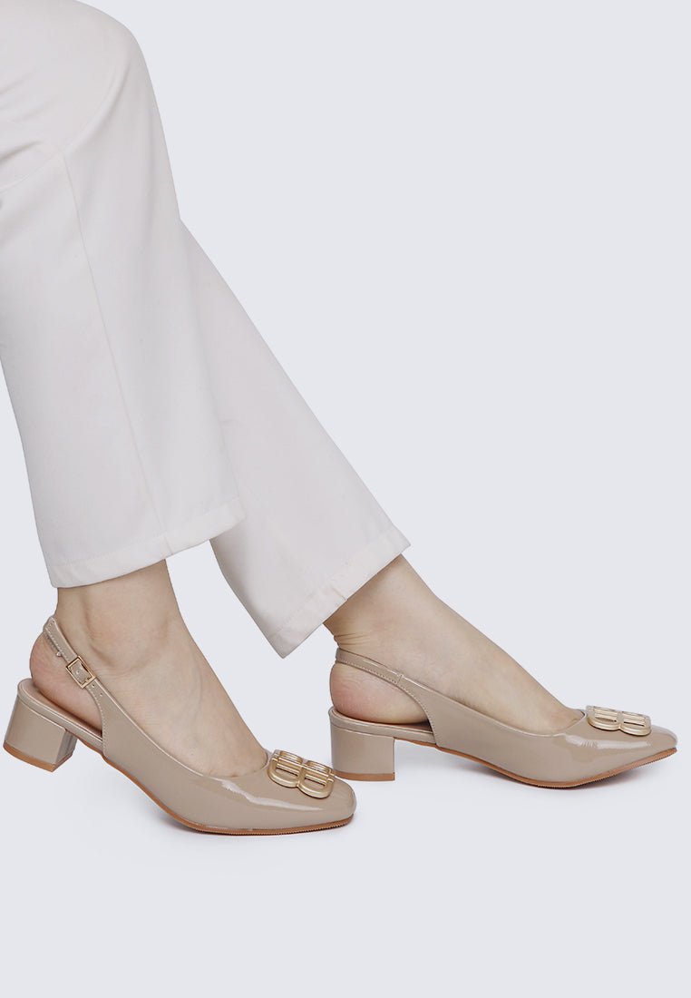 Priya Comfy Heels in AlmondHeels - myballerine