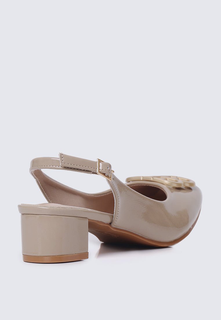 Priya Comfy Heels in AlmondHeels - myballerine