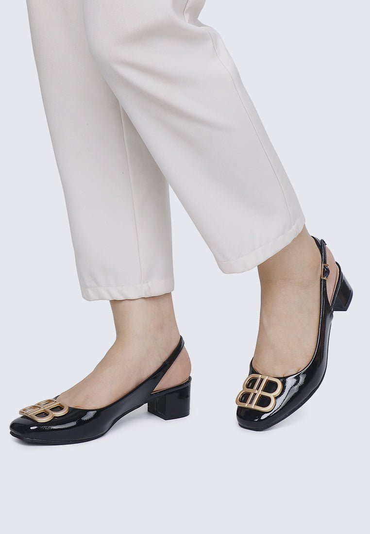 Priya Comfy Heels in BlackHeels - myballerine