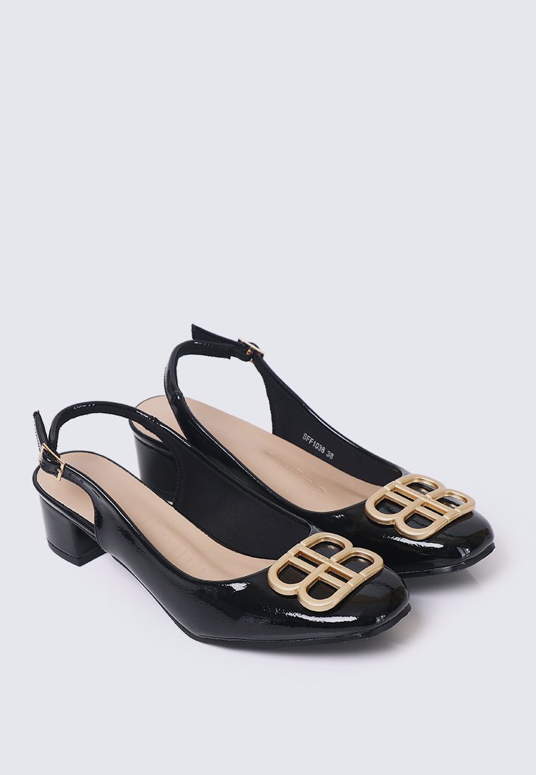 Priya Comfy Heels in BlackHeels - myballerine