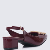 Priya Comfy Heels in BurgundyHeels - myballerine
