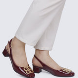 Priya Comfy Heels in BurgundyHeels - myballerine