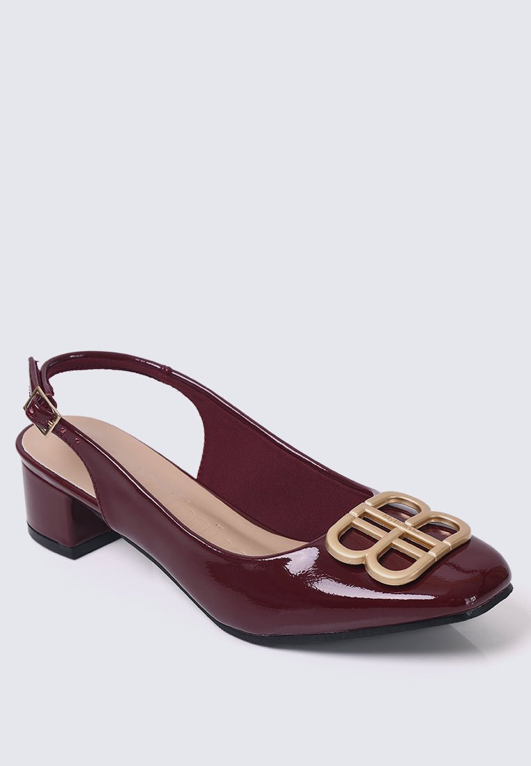 Priya Comfy Heels in BurgundyHeels - myballerine
