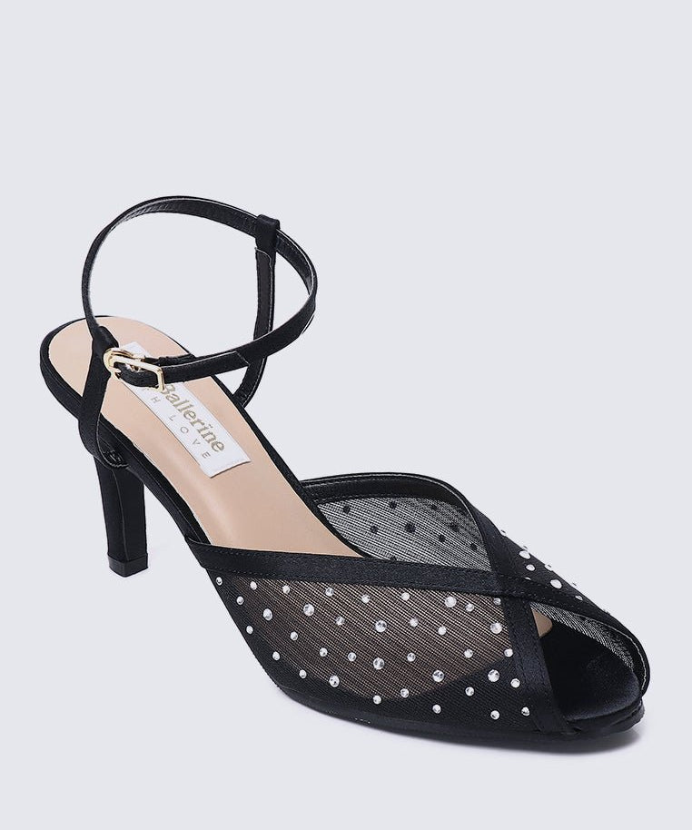 Ravenna Comfy Heels In BlackShoes - myballerine