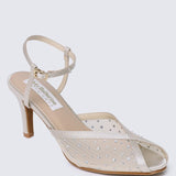 Ravenna Comfy Heels In NudeHeels - myballerine