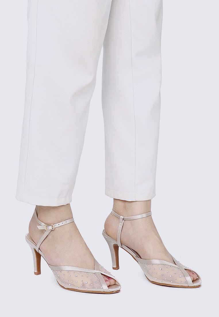 Ravenna Comfy Heels In NudeHeels - myballerine