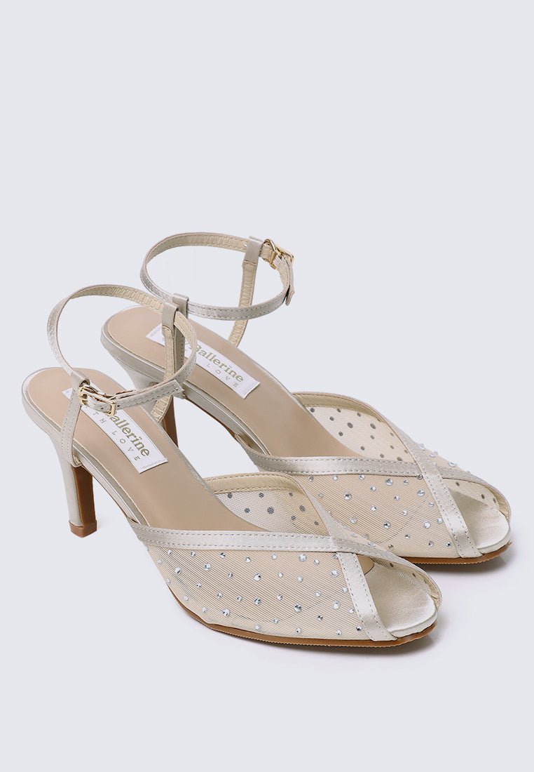 Ravenna Comfy Heels In NudeShoes - myballerine