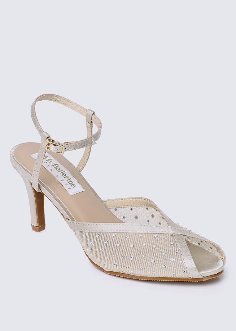 Ravenna Comfy Heels In NudeShoes - myballerine