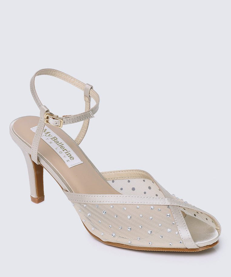 Ravenna Comfy Heels In NudeShoes - myballerine