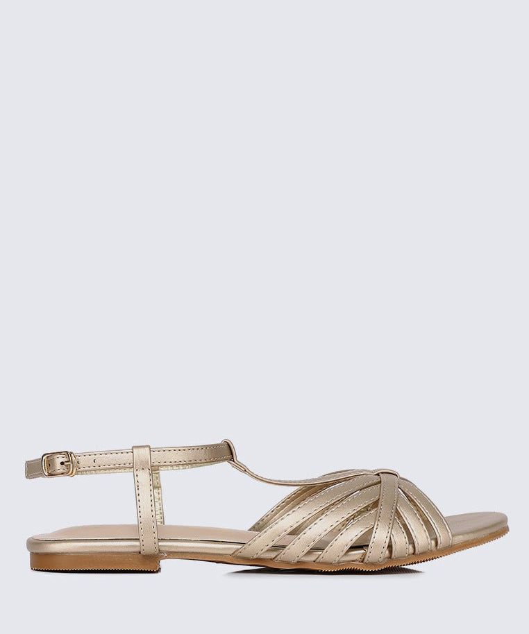 Rebecca Comfy Sandals In GoldShoes - myballerine