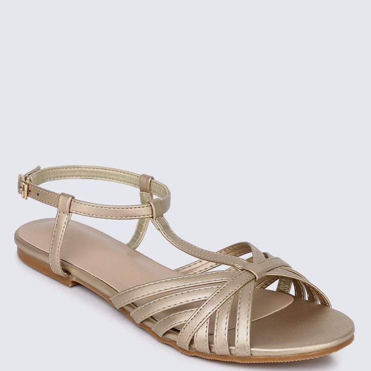 Rebecca Comfy Sandals In GoldShoes - myballerine