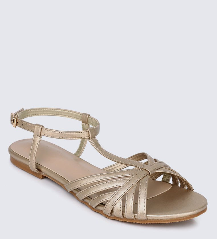 Rebecca Comfy Sandals In GoldShoes - myballerine