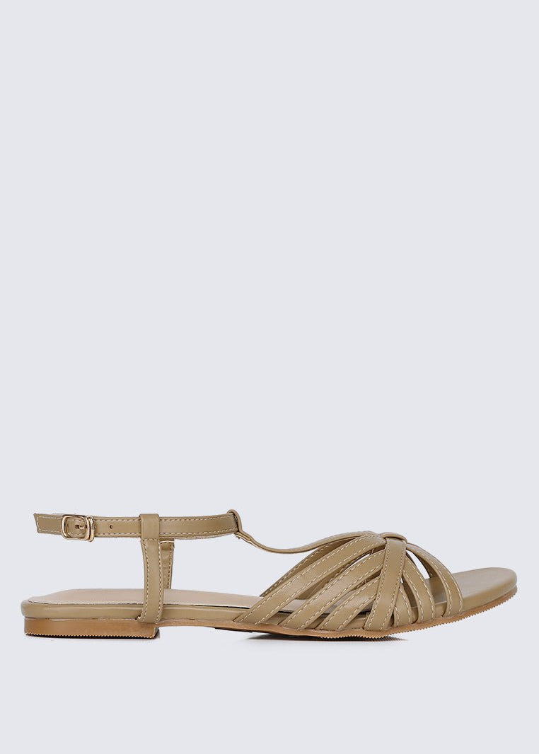 Rebecca Comfy Sandals In TaupeShoes - myballerine