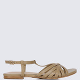 Rebecca Comfy Sandals In TaupeShoes - myballerine
