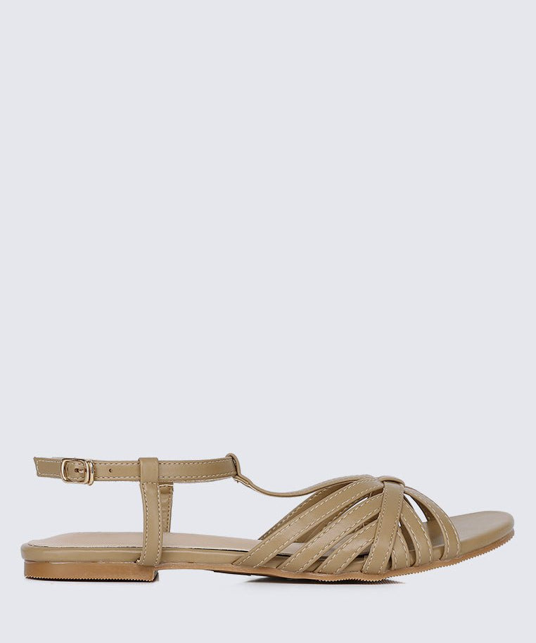 Rebecca Comfy Sandals In TaupeShoes - myballerine