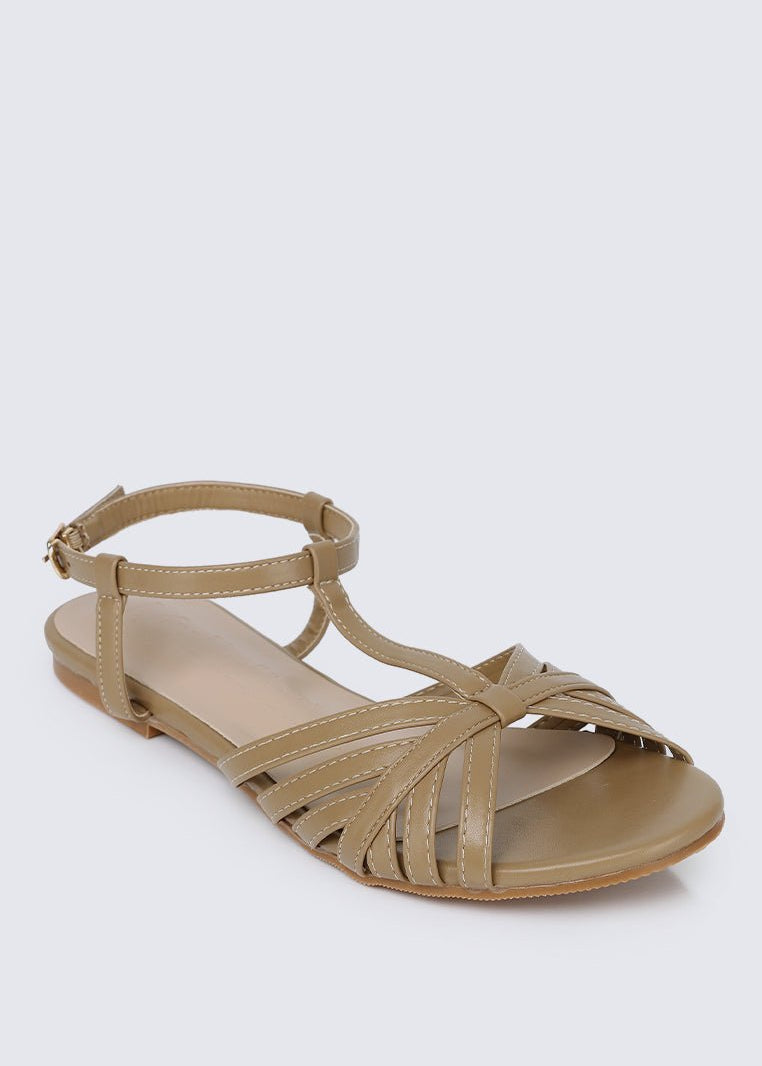 Rebecca Comfy Sandals In TaupeShoes - myballerine
