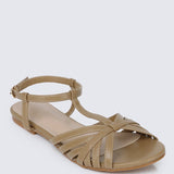 Rebecca Comfy Sandals In TaupeShoes - myballerine