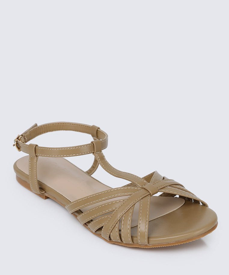 Rebecca Comfy Sandals In TaupeShoes - myballerine