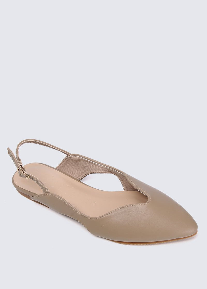 Riley Comfy Ballerina In TaupeShoes - myballerine