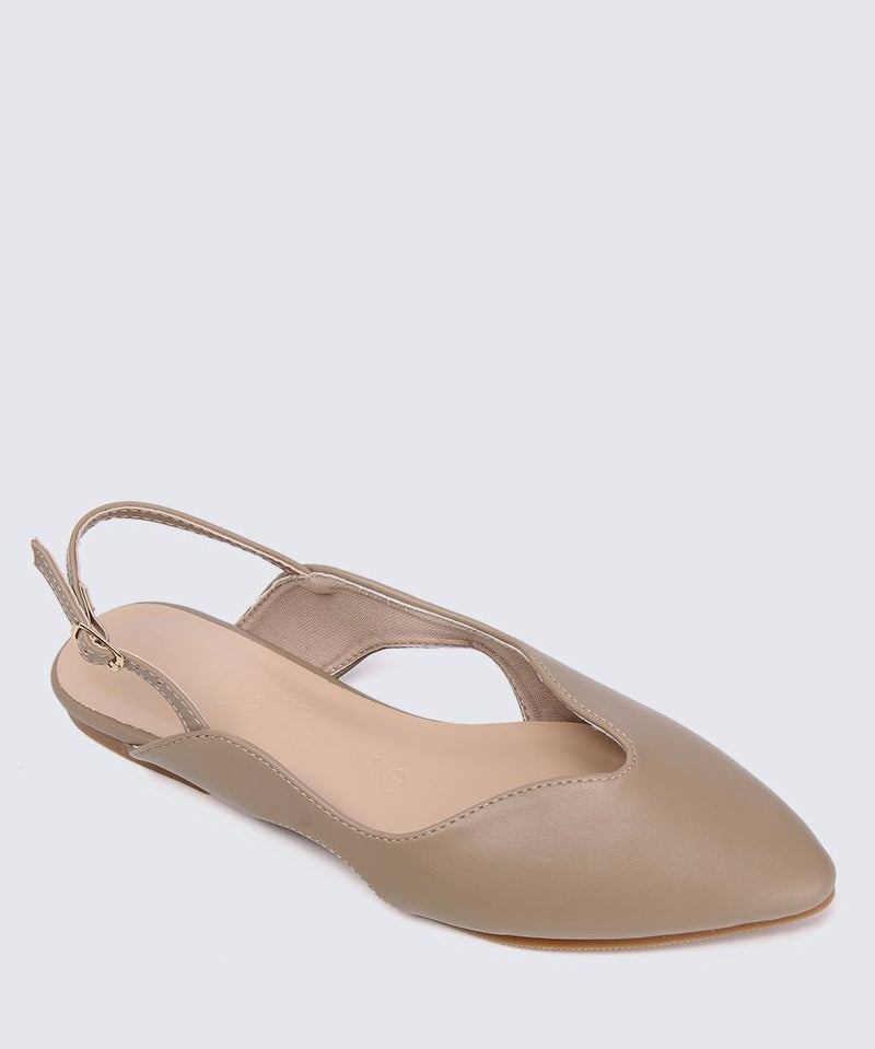 Riley Comfy Ballerina In TaupeShoes - myballerine