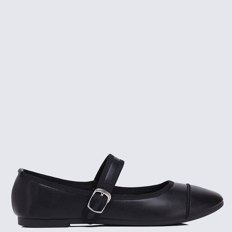 Roan Comfy Ballerina In BlackShoes - myballerine
