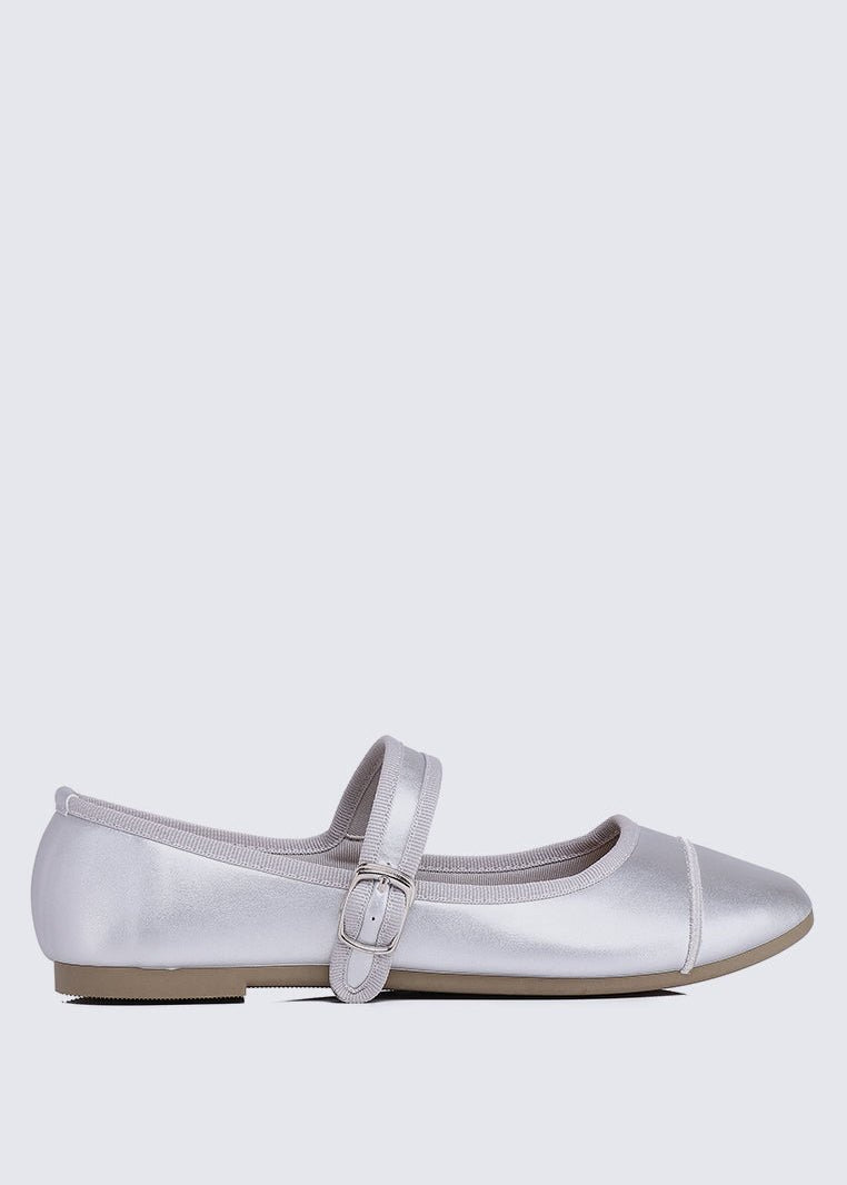 Roan Comfy Ballerina In SilverShoes - myballerine