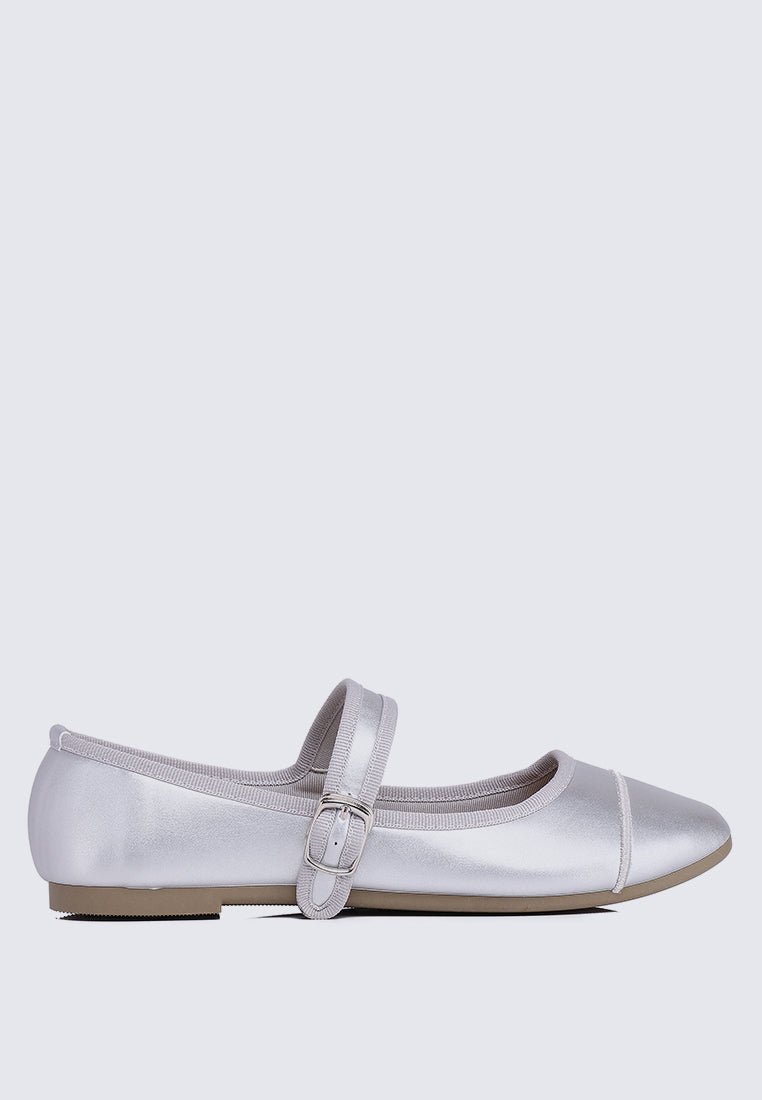 Roan Comfy Ballerina In SilverShoes - myballerine
