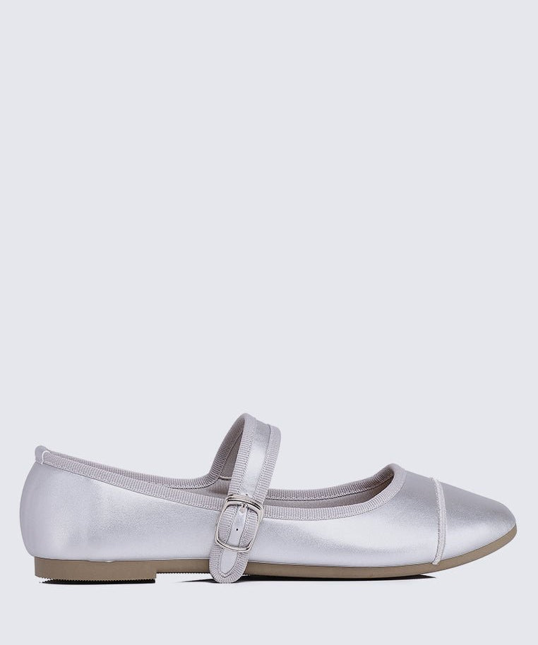 Roan Comfy Ballerina In SilverShoes - myballerine
