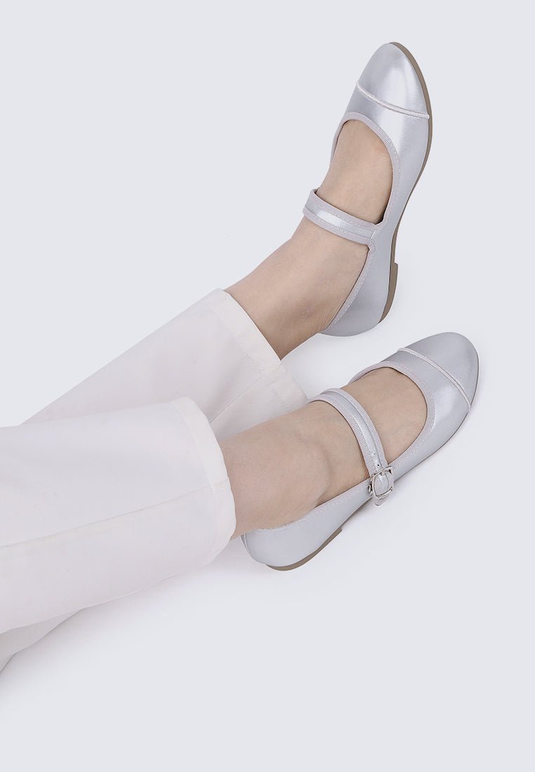 Roan Comfy Ballerina In SilverShoes - myballerine