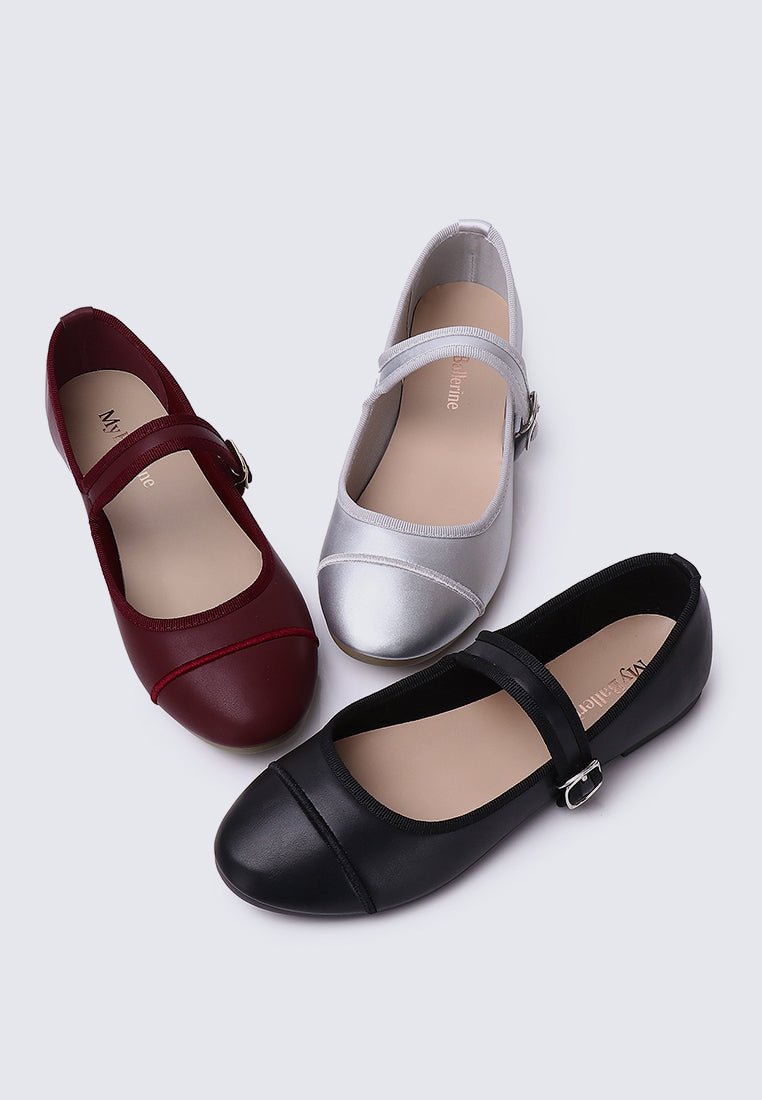 Roan Comfy Ballerina In SilverShoes - myballerine